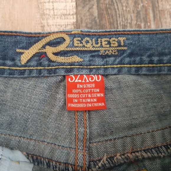 Regent Jeans 34x30 Boot Cut Distressed - Picture 10 of 11